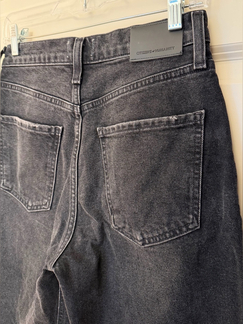 Citizens of Humanity Florence High Rise Straight Leg Jeans, Distressed Black, 25 - Picture 6 of 12